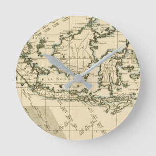 Horloge Ronde L'Indonésie et les Philippines
