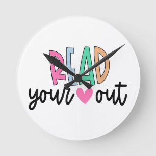 Horloge Ronde Lis ton cœur adorable pour les femmes enseignantes