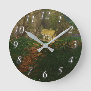 Horloge Ronde Little House dans l'horloge Big Woods
