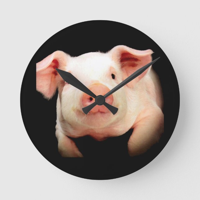 Horloge Ronde Little Piggy (Recto)