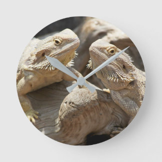 Horloge Ronde Lizard Time Bearded