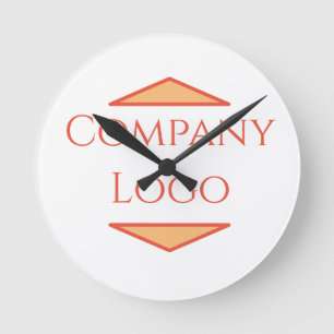Horloge Ronde Logo de Custom