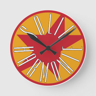 Horloge Ronde Logo de Solid HarmoniE