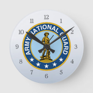 Horloge Ronde Logo militaire de la Garde nationale de l'armée