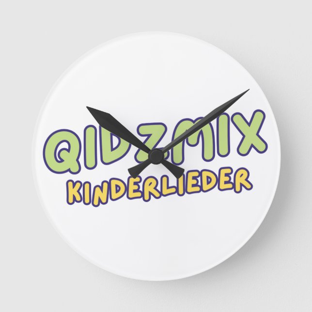 Horloge Ronde Logo QidzMix (Recto)