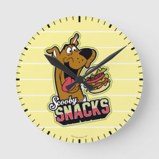 Horloge Ronde Logo Scooby-Doo "Scooby Snacks"