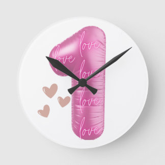 Horloge Ronde LONE LOVE – Unité, Paix & Vibes Positives