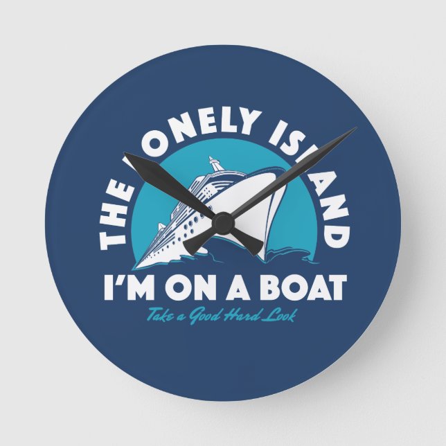 Horloge Ronde Lonely Island - Jetez Un Oeil (Recto)