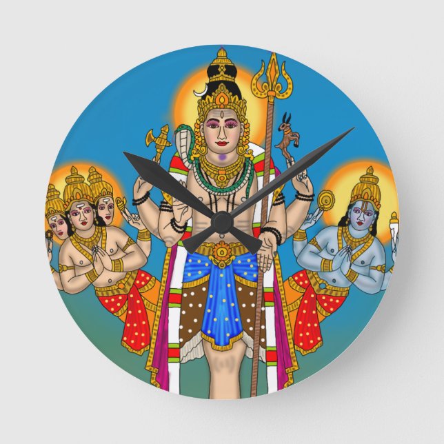 Horloge Ronde Lord Ekpada Shiva Clock (Recto)