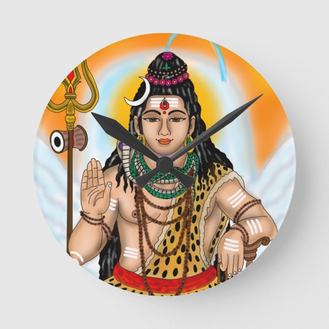 Horloge Ronde Lord Shiva Clock (Recto)
