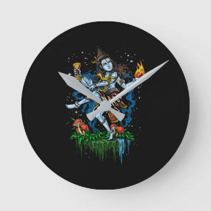 Horloge Ronde Lord Shiva Nataraja Danser le Dieu hindou