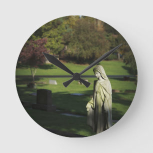 Horloge Ronde L'Orégon, lac Oswego, cimetière pionnier d'Oswego