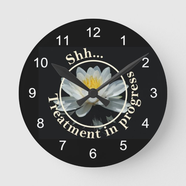 Horloge Ronde Lotus Flower (Recto)
