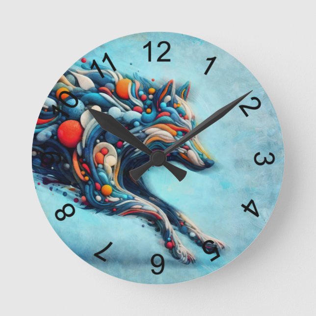 Horloge Ronde Loup (Recto)
