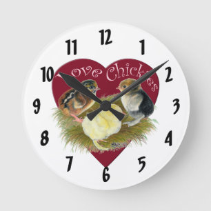 Horloge Ronde Love Chickies