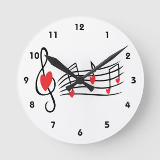 Horloge Ronde Love Music