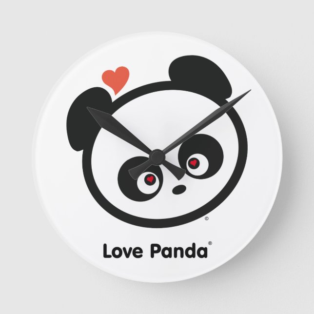 Horloge Ronde Love Panda® (Recto)