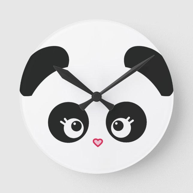 Horloge Ronde Love Panda (Recto)