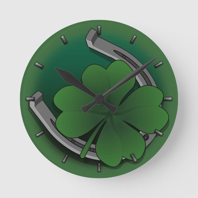 Horloge Ronde Lucky Clock St Patrick (Recto)