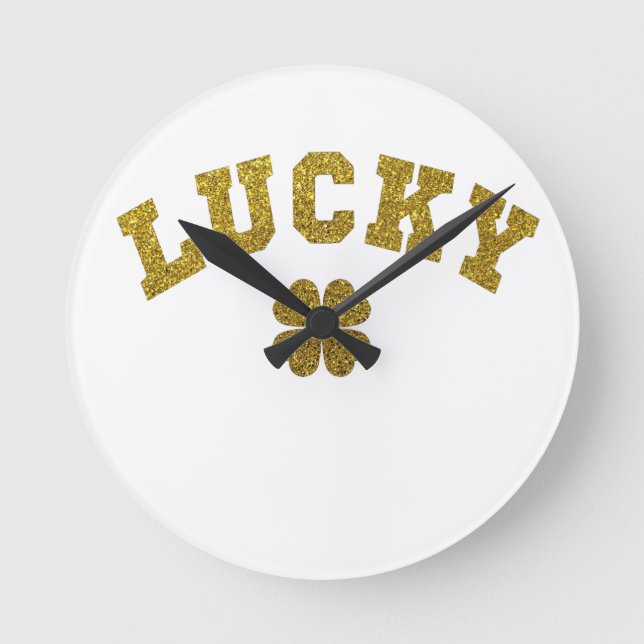 Horloge Ronde Lucky Clover Saint Patricks (Recto)