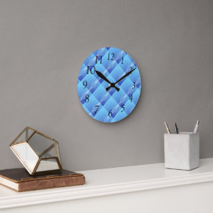 Horloge Ronde Lumières bleues