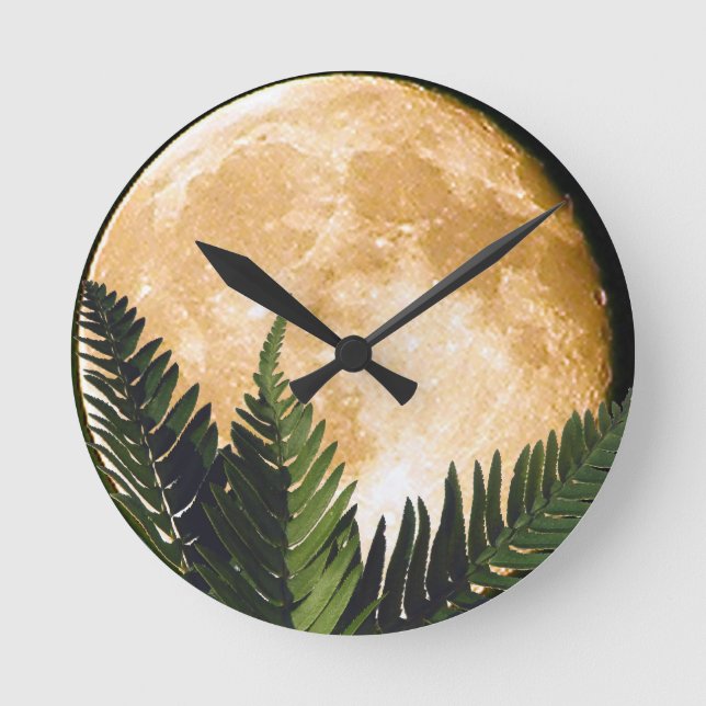 Horloge Ronde Lune tropicale (Recto)