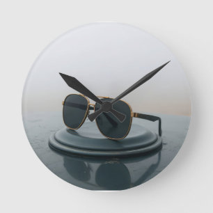 Horloge Ronde Lunettes de soleil incroyables