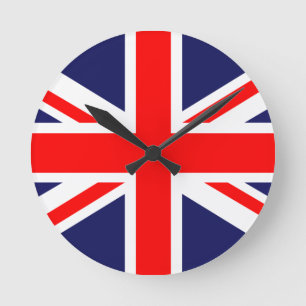Horloge Ronde L'Union Jack classique