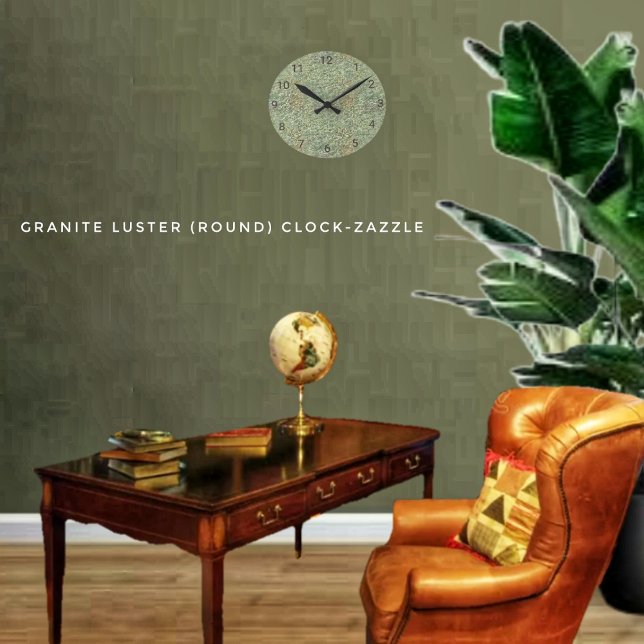 Horloge Ronde Lustre de granit (Créateur téléchargé)