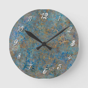 Horloge Ronde Luxe lapis Lazuli Marble