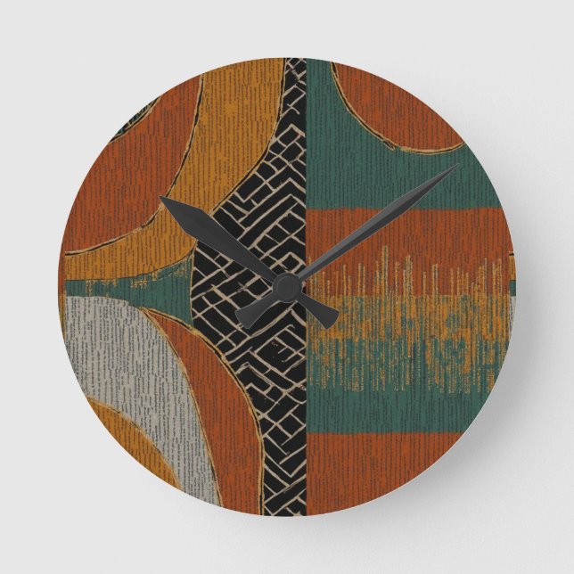 Horloge Ronde Luxe sophistiquée Ile des Caraïbes africaines (Recto)