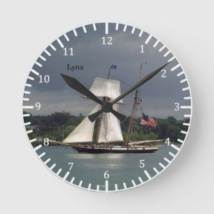 Horloge Ronde Lynx clock