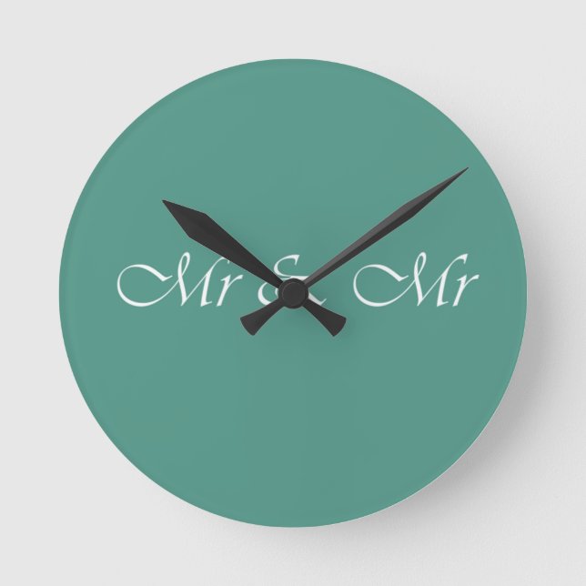 Horloge Ronde M. & M. Typographie (Recto)