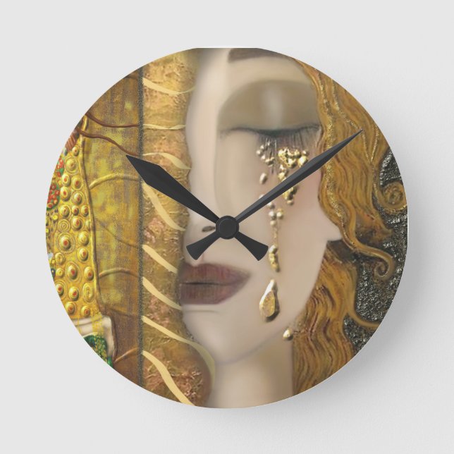 Horloge Ronde Ma série Klimt : Or (Recto)