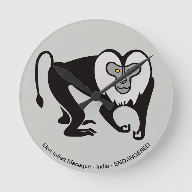 Horloge Ronde Macaque - (Recto)