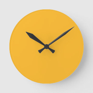 Horloge Ronde Macaroni au fromage couleur jaune pour les maisons