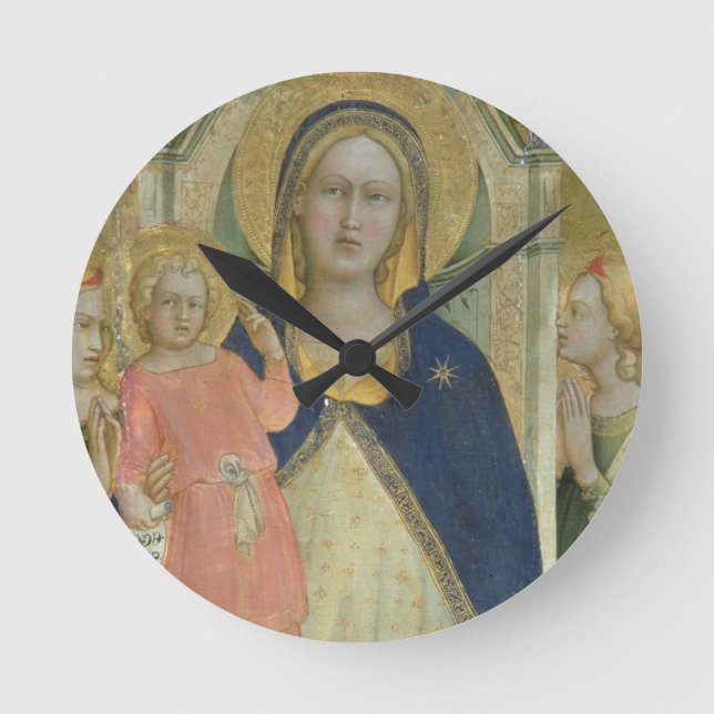 Horloge Ronde Madonna and Child enthroned with Saints, détail (Recto)