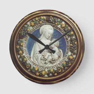 HORLOGE RONDE MADONNA AVEC ENFANT