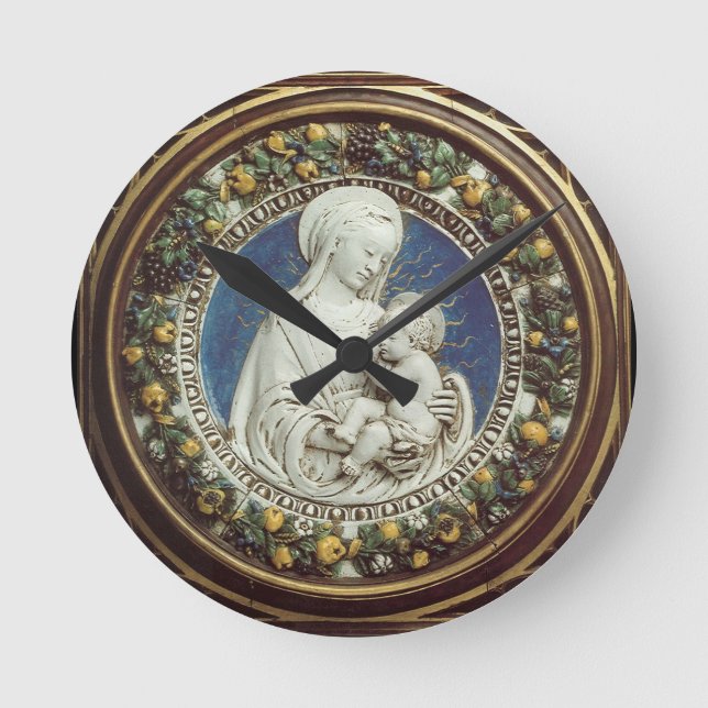 HORLOGE RONDE MADONNA AVEC ENFANT (Recto)