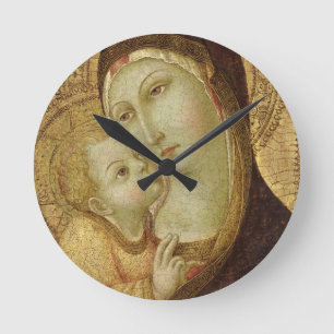 Horloge Ronde Madonna et enfant