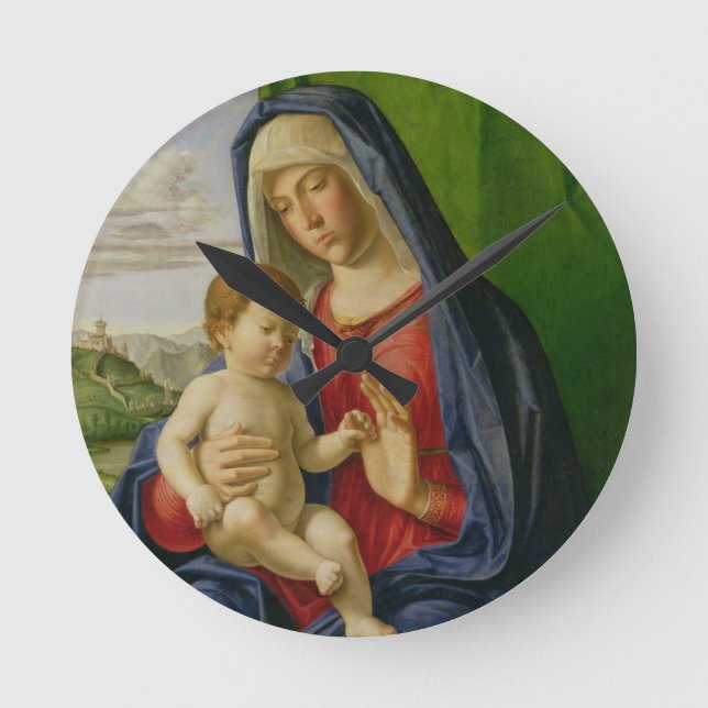 Horloge Ronde Madonna et Enfant, années 1490 (Recto)