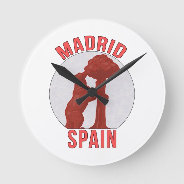 Horloge Ronde Madrid Espagne (Recto)