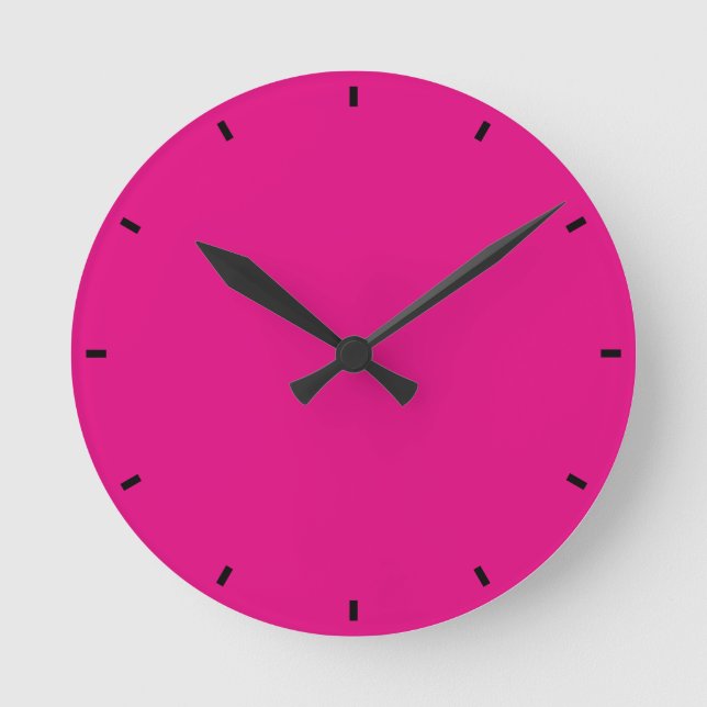 Horloge Ronde Magenta (Recto)