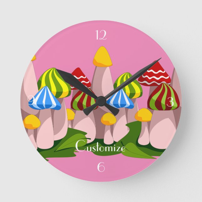 Horloge Ronde Magic Mushroom Cathedral Thunder_Cove (Recto)