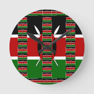 Horloge Ronde 🇰🇪 Magical Kenya : Cadre d'Unité et de Fierté