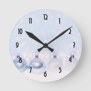 Horloge Ronde Magical Metallic Christmas Balls