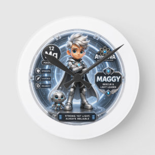 Horloge Ronde Magnésium ATOMIVRA