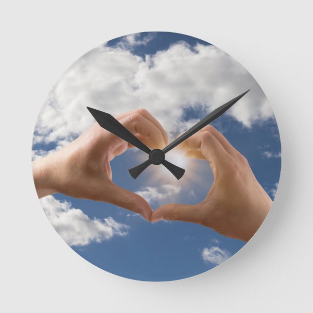 Horloge Ronde Mains d'amour (Recto)