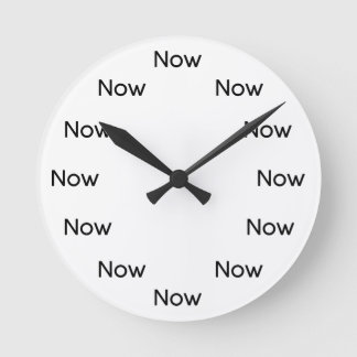 Horloge Ronde Maintenant est Zen™ - Mindfulness Bouddhisme Taoïs
