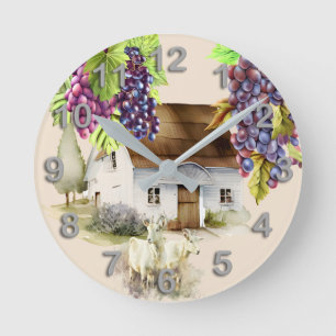 Horloge Ronde Maison de campagne vigne chèvres cuisine